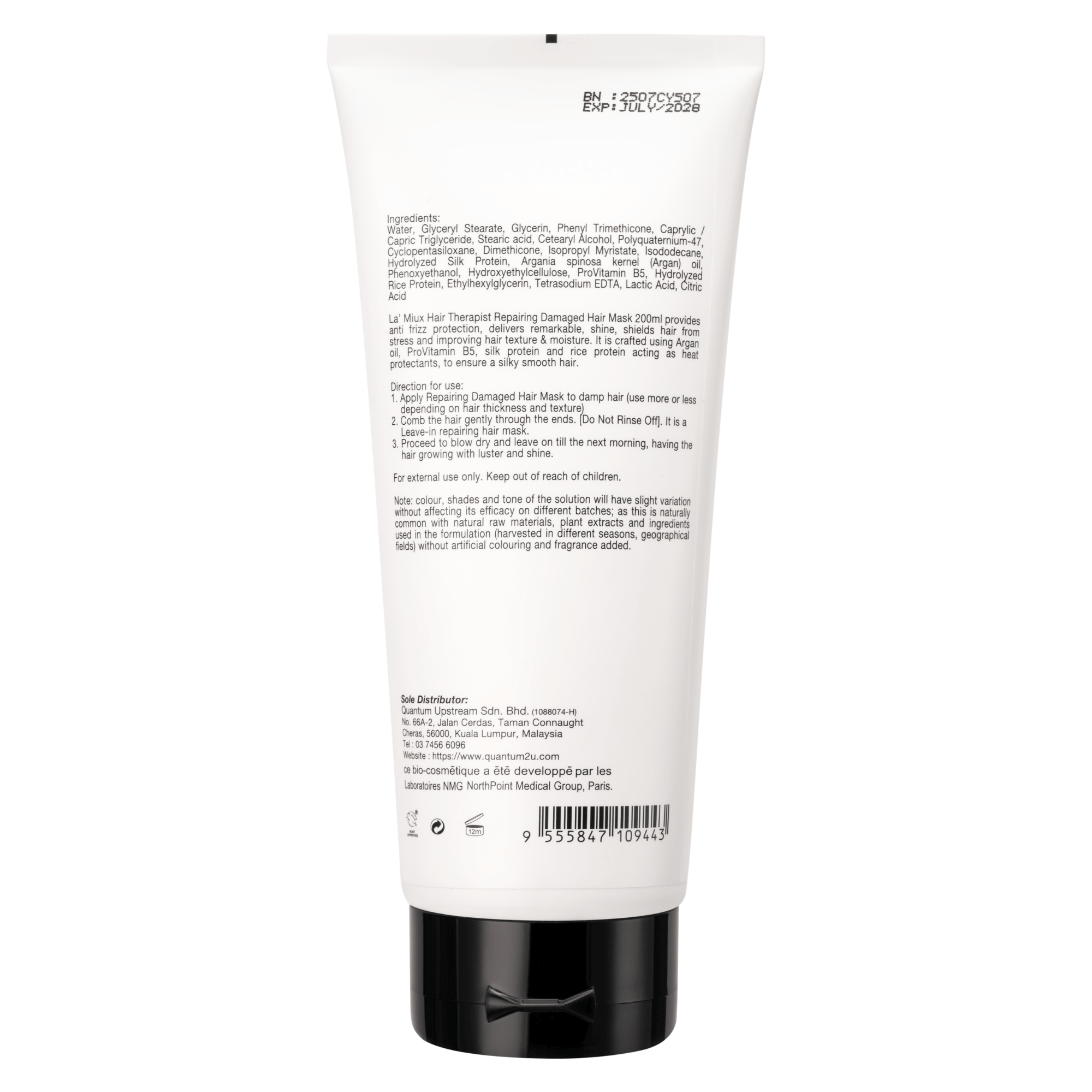 Repairing Conditioner For Damaged Hair_Back