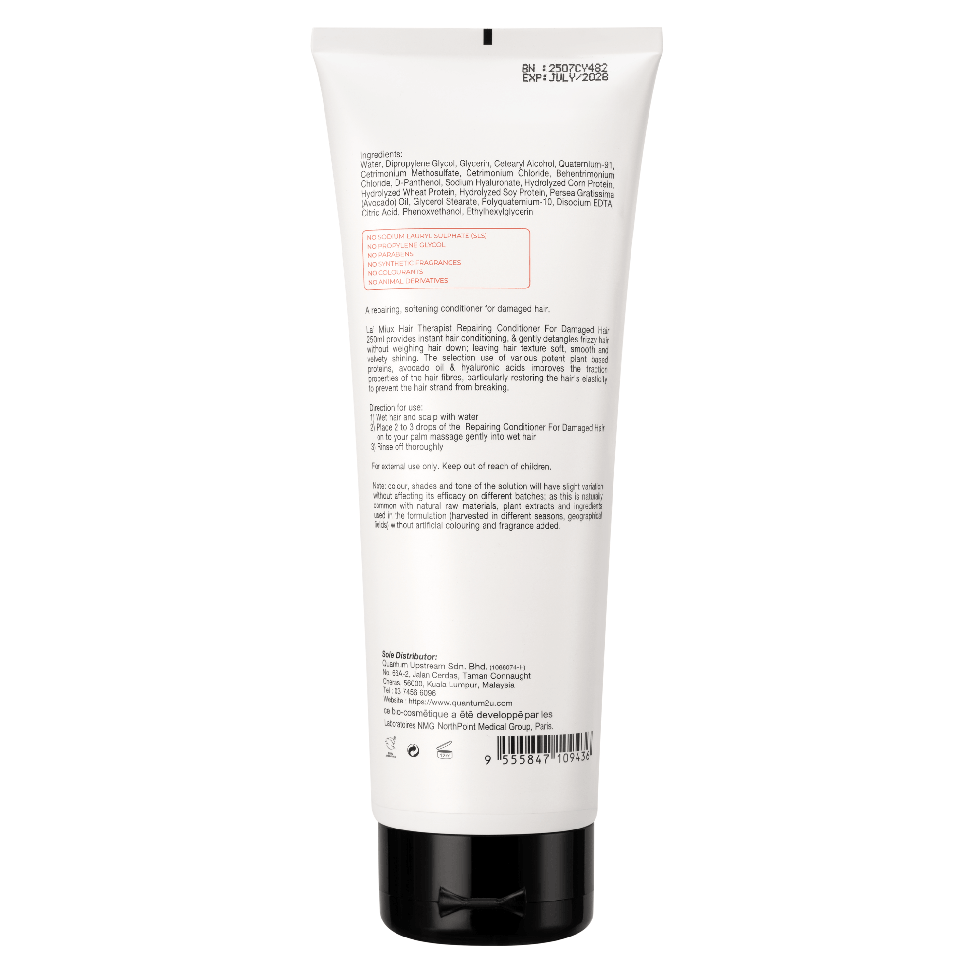 Repairing Damaged Hair Mask_Back